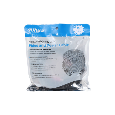 50m Pre-Made CCTV Video & Power Cable | 4K Ready BNC & DC Connectors