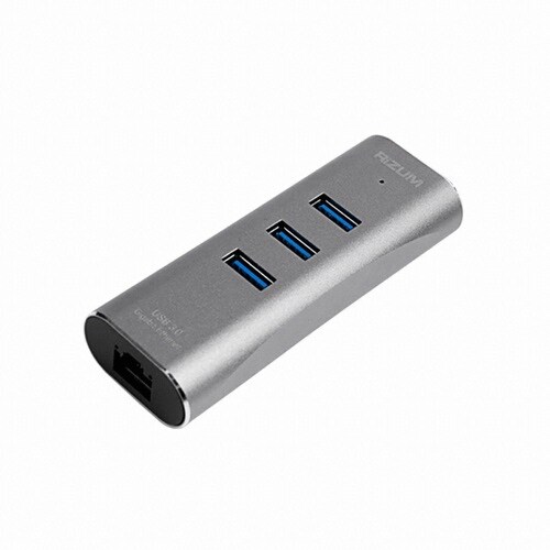 RIZUM H20 4-in-1 Multi-Hub | USB-C & USB-A | Gigabit Ethernet | 5Gbps Speed